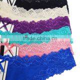 Lace Transparent Thong Bikini Embroidery Cotton Mature Women g String Underwear thumbnail-6