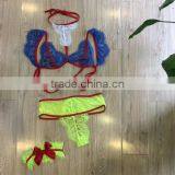 New Arrival Blue Color Garter Belt Lingerie Sexy Hot Transparent thumbnail-3