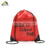 Direct Factory Manufacturer Promotional Nylon Drawstring Bag/Drawstring Backpack With Reinforced PU Corners thumbnail-1