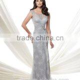 New Grey Lace off Shoulder Mother Bridal Gown 2015 thumbnail-1