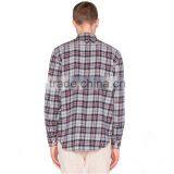 Wholesale European Plaid Flannel Cheap Casual Stylish Cotton Check Shirts for Men thumbnail-3