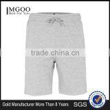 MGOO Hot Sale Raw Hem Sport Shorts Mens French Terry Cotton Shorts Plain Side Pockets Sweat Pants thumbnail-1
