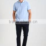 MGOO Excellent Cotton Spandex Polo Shirt Three Buttons Plain Dry Fit Golf Polo Shirts For Men thumbnail-4