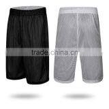 Cheap Men Mesh Blank Shorts Wholesale Double-Sides Wearing Ultra-light Breathable Basketball Shorts thumbnail-1