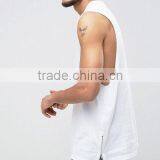 High Quality Comfortable Cotton Gym White Mens Singlet Casual Vests thumbnail-2