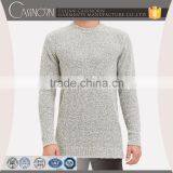 Wholesale Price Plain Rib Cuffs and Hem Split Pullover Men Crewneck Sweater thumbnail-1
