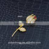 Fashion Micro Natural Pearl Inlay Zircon Gold-plated Corsage thumbnail-2
