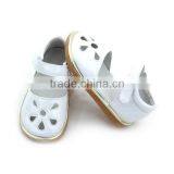 Children Shoes Silver Leather Handmade Squeaky Shoes thumbnail-6