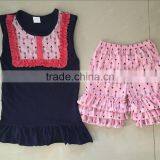 2016 New Style Baby Clothes Sets Summer Girls Clothing Sets Baby Girl Clothes Set Sleeveless and Stripes Pants thumbnail-3