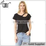 Short Sleeve Wholesale Cotton t Shirt Plain Women Simple Clothing thumbnail-1