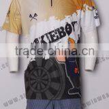 New Customized 100% Polyester Dart Cloth Fashion Shirts for Mens / Sublimation Darts Jersey thumbnail-1