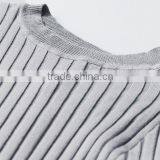 Womens Grey Cotton Knitted Pattern Long Sleeves Pullover Sweaters With Best Price thumbnail-5