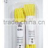 Yellow Fabric Round Polyester Shoe Laces