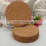 6pcs/lot Round Shape Plain Cork Coasters Drink Wine Mats Cork Mats Drink Wine Mat 10cm*0.5cm Ideas for Wedding and Party Gift thumbnail-2