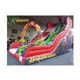 Super Spider Man Commercial Inflatable Slide / Giant Bouncy Slide To Rent thumbnail-1