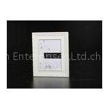Large Single Stand Pure White Tabletop Photo Frame With Simple MDF Profile thumbnail-1