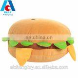 OEM customized hot sale high quality hamburger plush toy