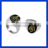 2014 factory price fashion jewelry wholesale custom design men's masonic signet ring
