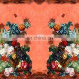 Custom Digital Printed Chiffon Square Scarf Silk Scarf, 100% Silk Scarf, Chinese Silk Scarf