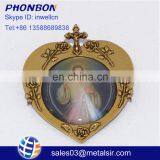 Fashion Metal Label Pin, Heart Shape Religious Lapel Pin thumbnail-1