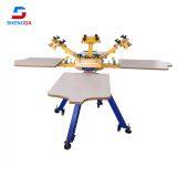 Manual DIY Full Set 6 Color 6 Station T-shirt Silk Screen Printing Machine Kit All Stuff Including thumbnail-3