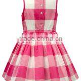 China Wholesale Dress Online 2016 Checkered Fabric Sleeveless Dress thumbnail-2