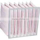 price for central air conditioning filter replacement pocket fiber ptfe glassfiber pleated dust filter bag