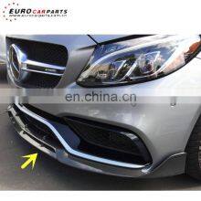 C63 Front Lip Fit for MB C-class W205 C63 2014-2016year Sedan to B-style Carbon Fiber C63 Carbon Front Spoiler thumbnail-1