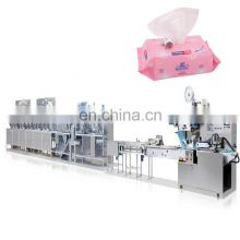 Automatic 30-120 Piece Moist Towelette Pet Baby  Wet Towel Tissue  Wipes Pouch Packing Making Machine