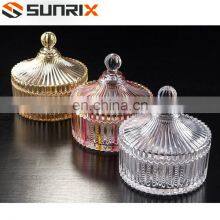 Glass Sugar Serving Bowl With Lid thumbnail-2