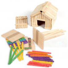 Colorful Birch Disposable Hot-Stamping Logo Popsicle Ice Cream Sticks thumbnail-1