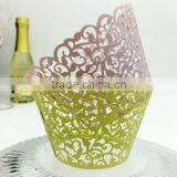 Wedding Invitation Decoration Delicated Laser Cut Gold Laser Cut Cupcake Wrappers Quality Choice thumbnail-4