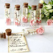 Wedding Party Supplies 25ml Cork Stoppers Mini Small Glass Bottles With Label Tags Strings Stickers thumbnail-4