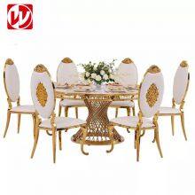 Italian Design Modern Dining Furniture Set Hotel Restaurant Table Rond Marble Banquet Dining Table thumbnail-2