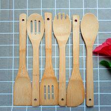5pcs Bamboo Cooking Utensil/ 6pcs Bamboo Wooden Utensil Set Whoelsale thumbnail-1