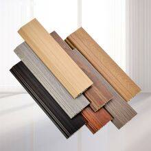 12cm Hidden Nail PVC Baseboard Wood Grain Gray Black White Floor Line Stone Plastic Floor Glue Corner Line Manufacturer Direct Sales thumbnail-2