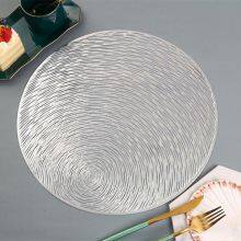 Wholesale Hollow Luxury Washable PVC Party Round Place Mats For Vinyl Table Mat thumbnail-2