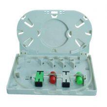 FTTH Network MINI Type 4 Core Rosettes Terminal Box Fiber Optic Faceplate OTB 4 Cores thumbnail-2