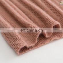 Custom Autumn Solid Color Rib Knitting Cashmere Cardigan Sweater V-Neck Casual Style With Button Decoration Knitwear Factory thumbnail-4