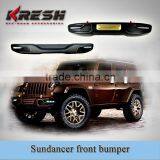 Front Guard, NEW Design 4x4 SUV KRESH-sundancer Wrangler Front Bumper Used for 2007-2015JK With Black Color and Steel Material Quality Choice thumbnail-1