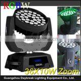 36x10w Led Wash Moving Head, Led Moving Head Zoom Light, 4 in 1 RGBW Led Moving Head Wash thumbnail-1