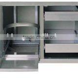Stainless Steel Storage Door with Drawers/bbq cabinet drawers design
