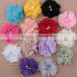 Many Colors Kids Shabby Chic Hair Flower !cute Girl Large Hair Flower Clips ! CB-3275 thumbnail-1