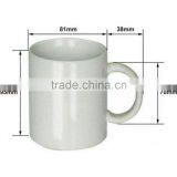 Unglazed Plain White Blank Ceramic Mug thumbnail-2