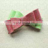 Fancy Girl Hair Bow Accessory,Craft 3" Glitter Puff Hair Bow Accessories Bows thumbnail-2