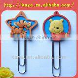 Custom design promotional soft pvc cartoon clip