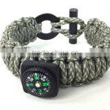 Camping Equipment 2016 Wholesale Paracord Survival Kit Adjustable Hook and Loop Fire Starter Buckles Paracord Quality Choice thumbnail-3