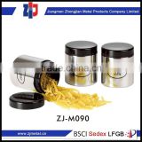gold supplier china stainless steel tea canister set