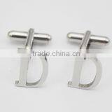 English Capital Letter ABCDE Stainless Steel Wholesale Cufflink For Men thumbnail-4