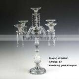 5arms Hanging Crystal Wedding Candelabra Centerpieces